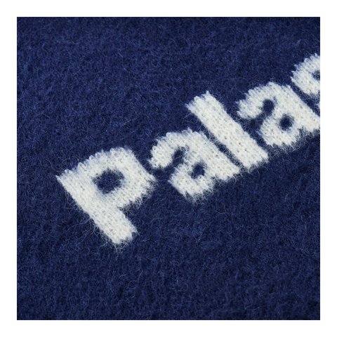 Palace PALASONIC KNIT CREW DEEP SEA BLUE - Style 2