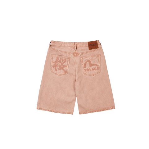 Palace PALACE EVISU LONG DENIM SHORT PINK WASH - Style 4