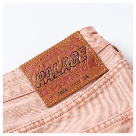 Palace PALACE EVISU LONG DENIM SHORT PINK WASH - Style 4