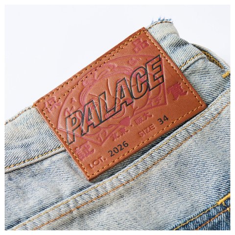 Palace PALACE EVISU LONG DENIM SHORT REVERSE INDIGO - Style 4