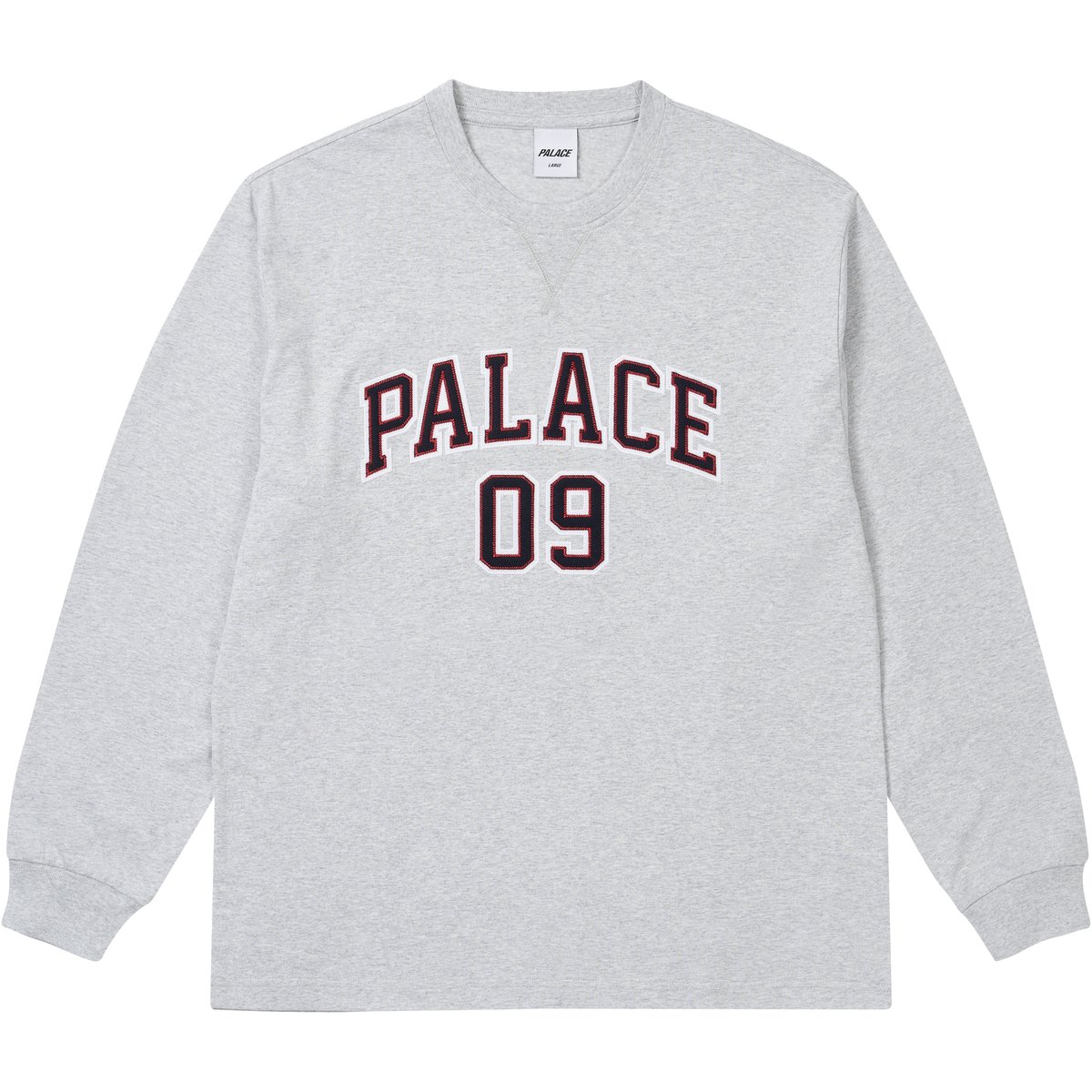 Palace 09 PALACE LONGSLEEVE GREY MARL (Spring 2026) - $118.00
