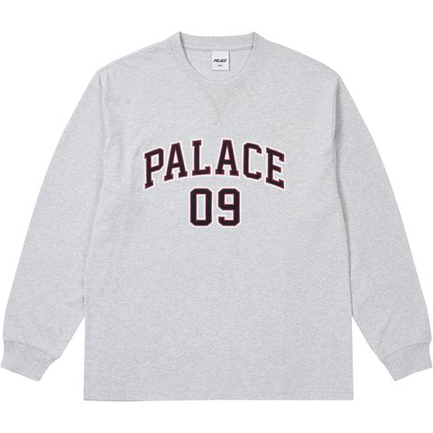 09 PALACE LONGSLEEVE GREY MARL