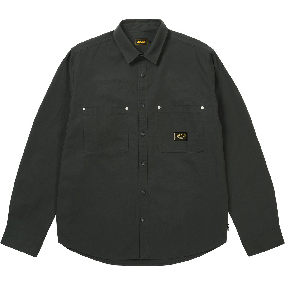 Palace COTTON TWILL OVERSHIRT WASHED BLACK (Spring 2026) - $208.00