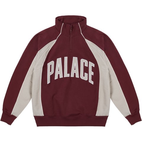 COURTSIDE 1/4 ZIP TAWNY PORT / CONCRETE GREY