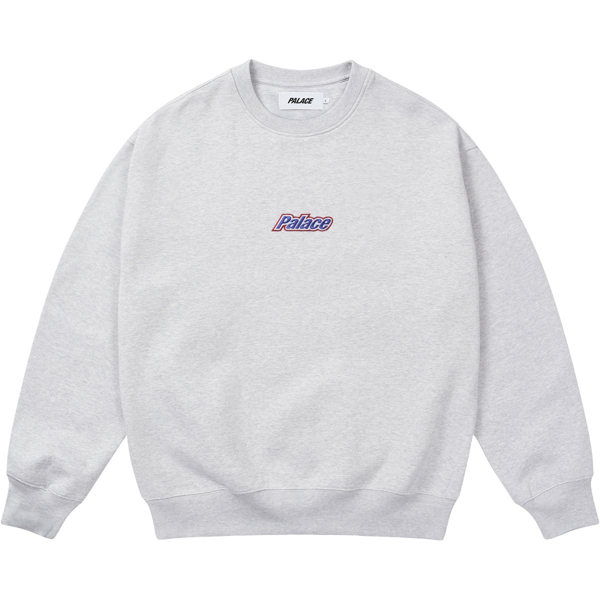 Palace CURRENT CREW GREY MARL (Spring 2026) - $138.00