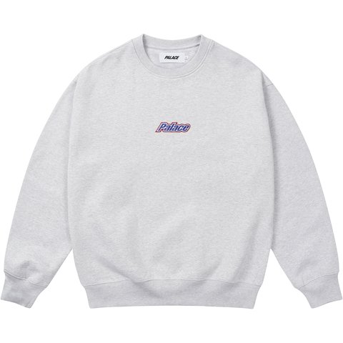 Palace CURRENT CREW GREY MARL - $138.00
