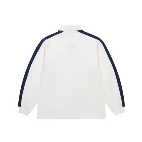 Palace ESTABLISHED LONGSLEEVE POLO NAVY - Colorway