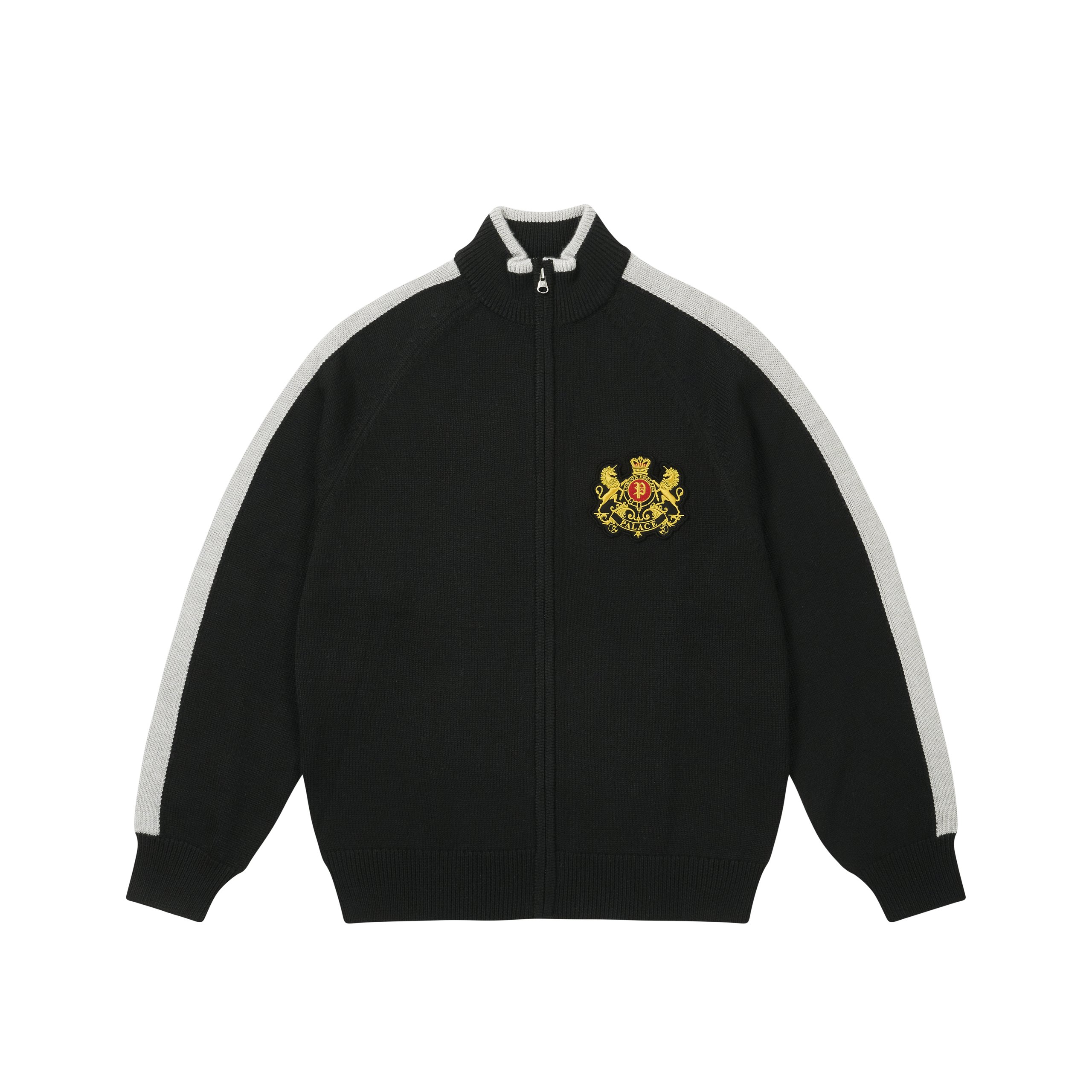 ESTABLISHED ZIP FUNNEL KNIT BLACK - Spring 2026 - Palace