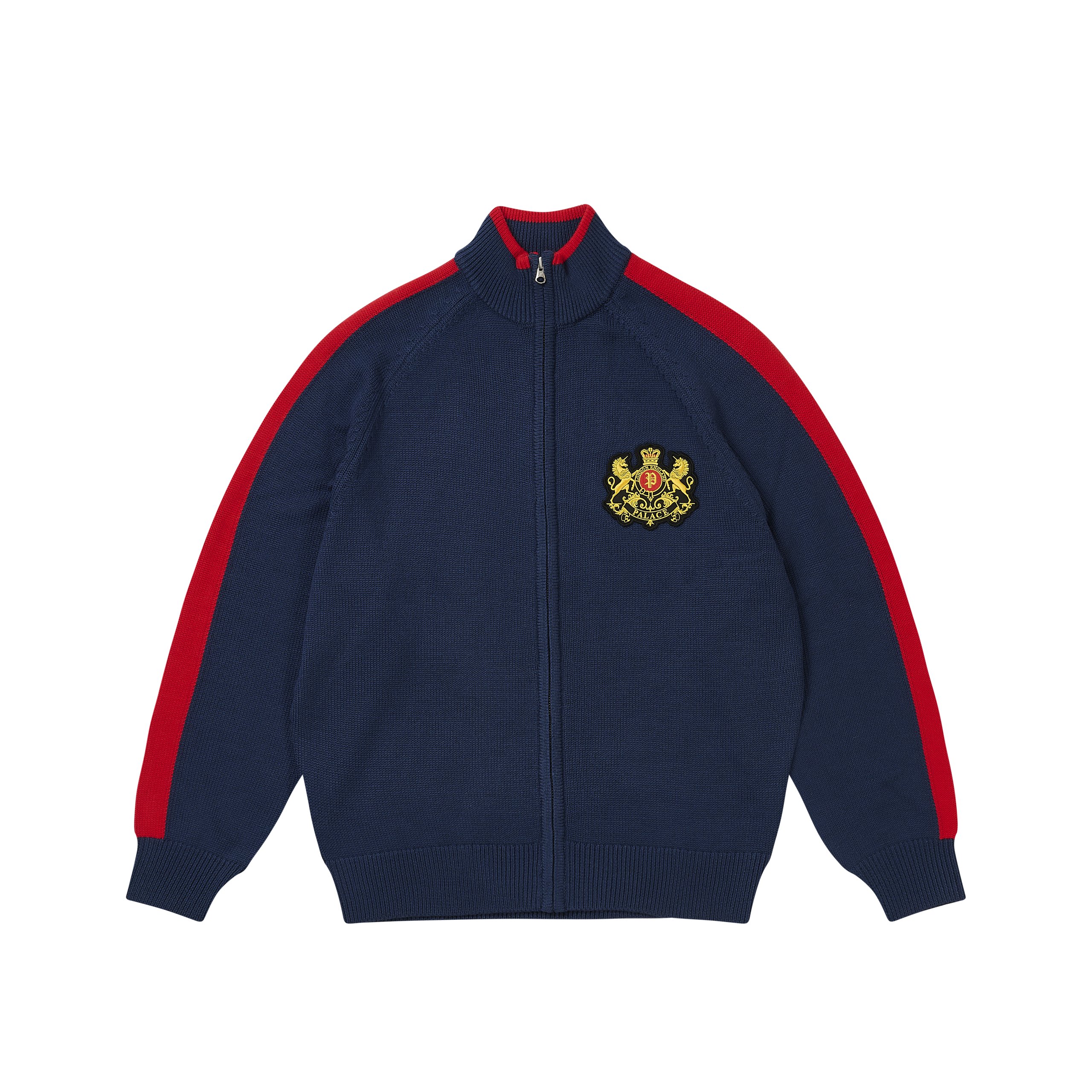 ESTABLISHED ZIP FUNNEL KNIT NAVY