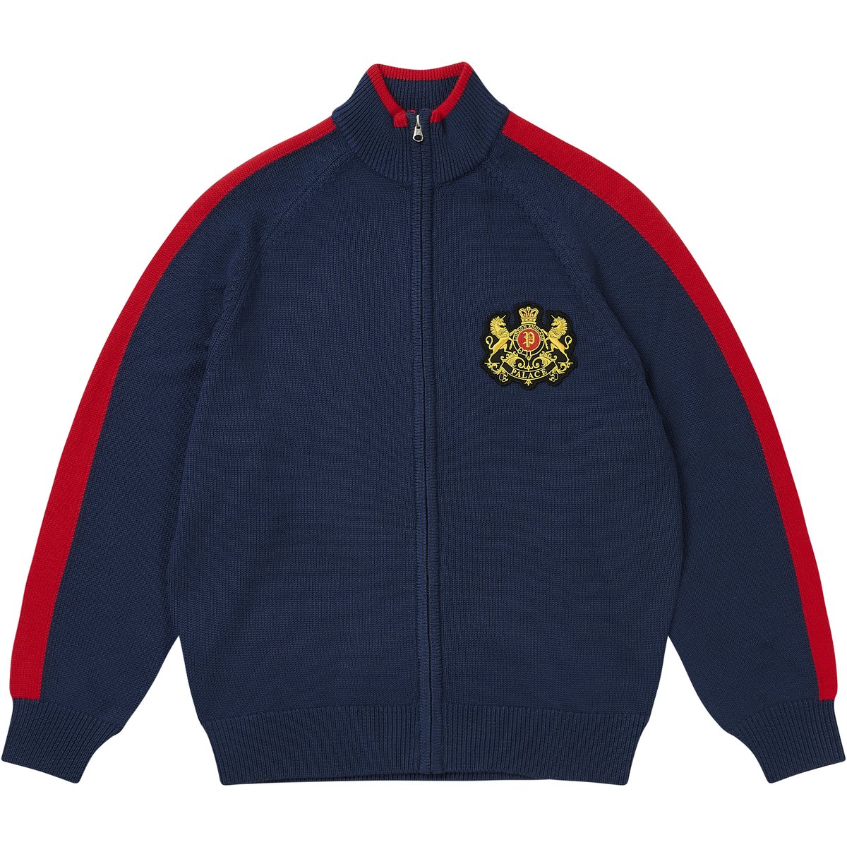 Palace ESTABLISHED ZIP FUNNEL KNIT NAVY (Spring 2026) - $198.00