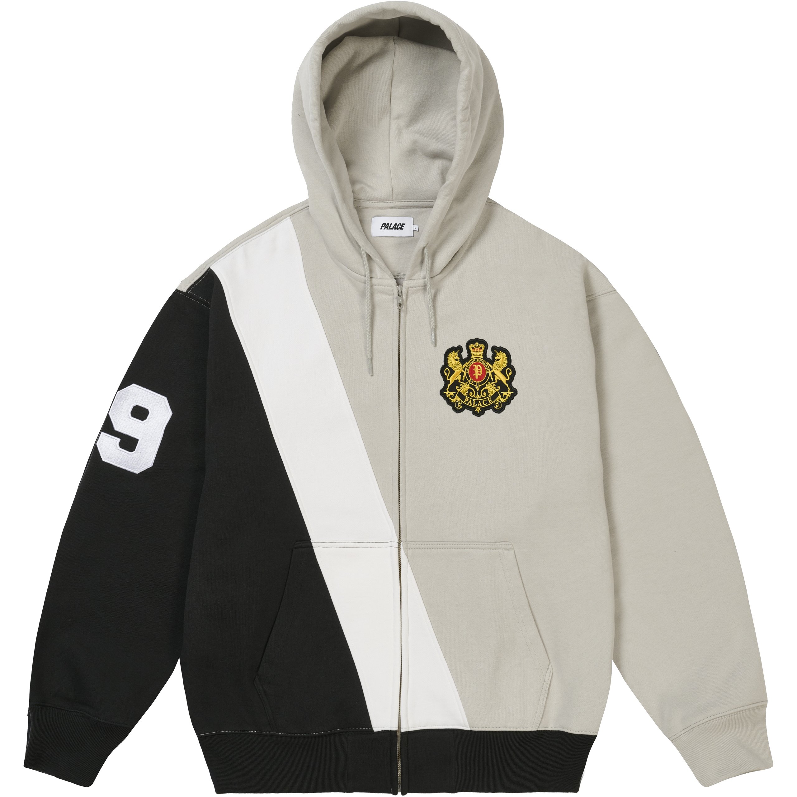 ESTABLISHED ZIP HOOD GREY