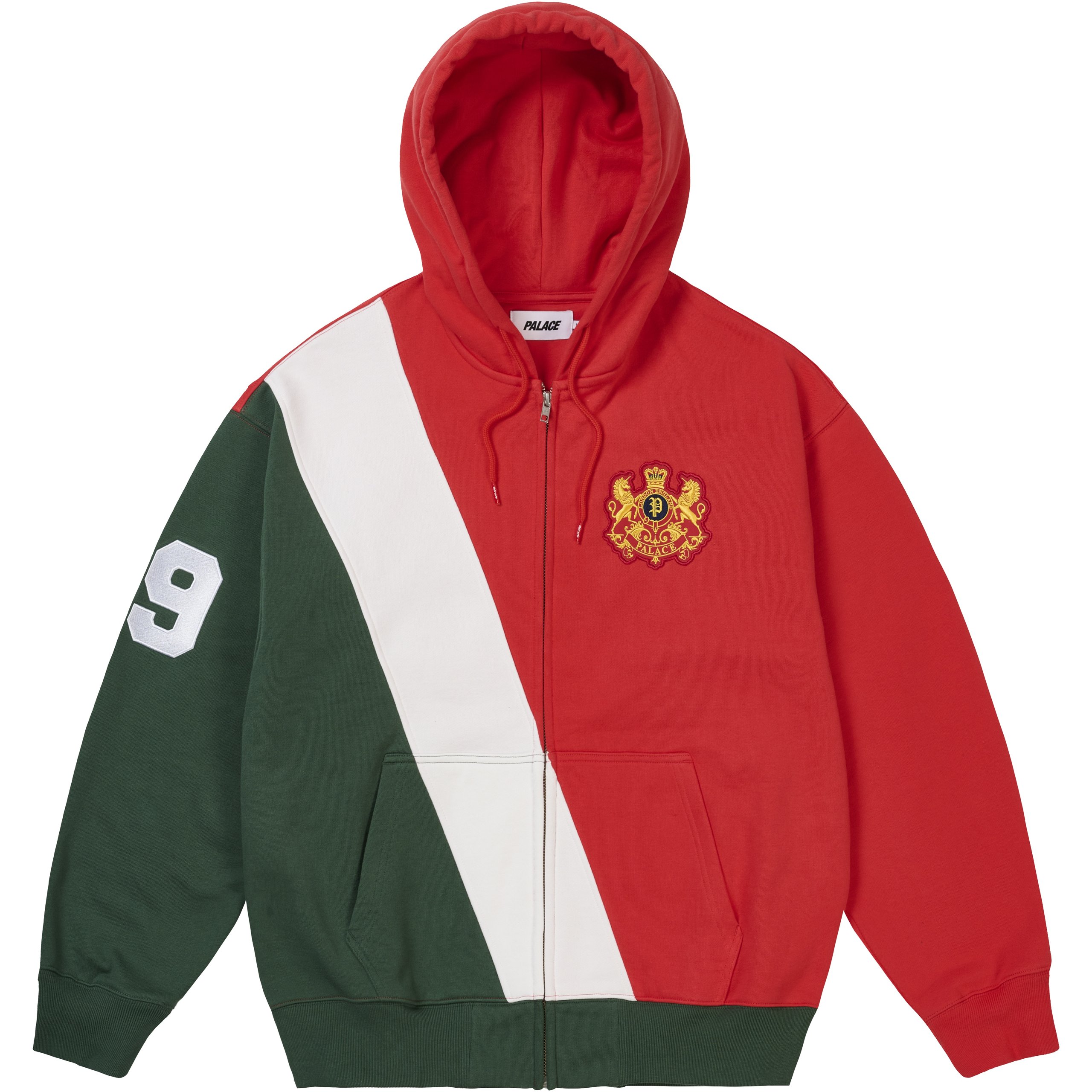 ESTABLISHED ZIP HOOD RED