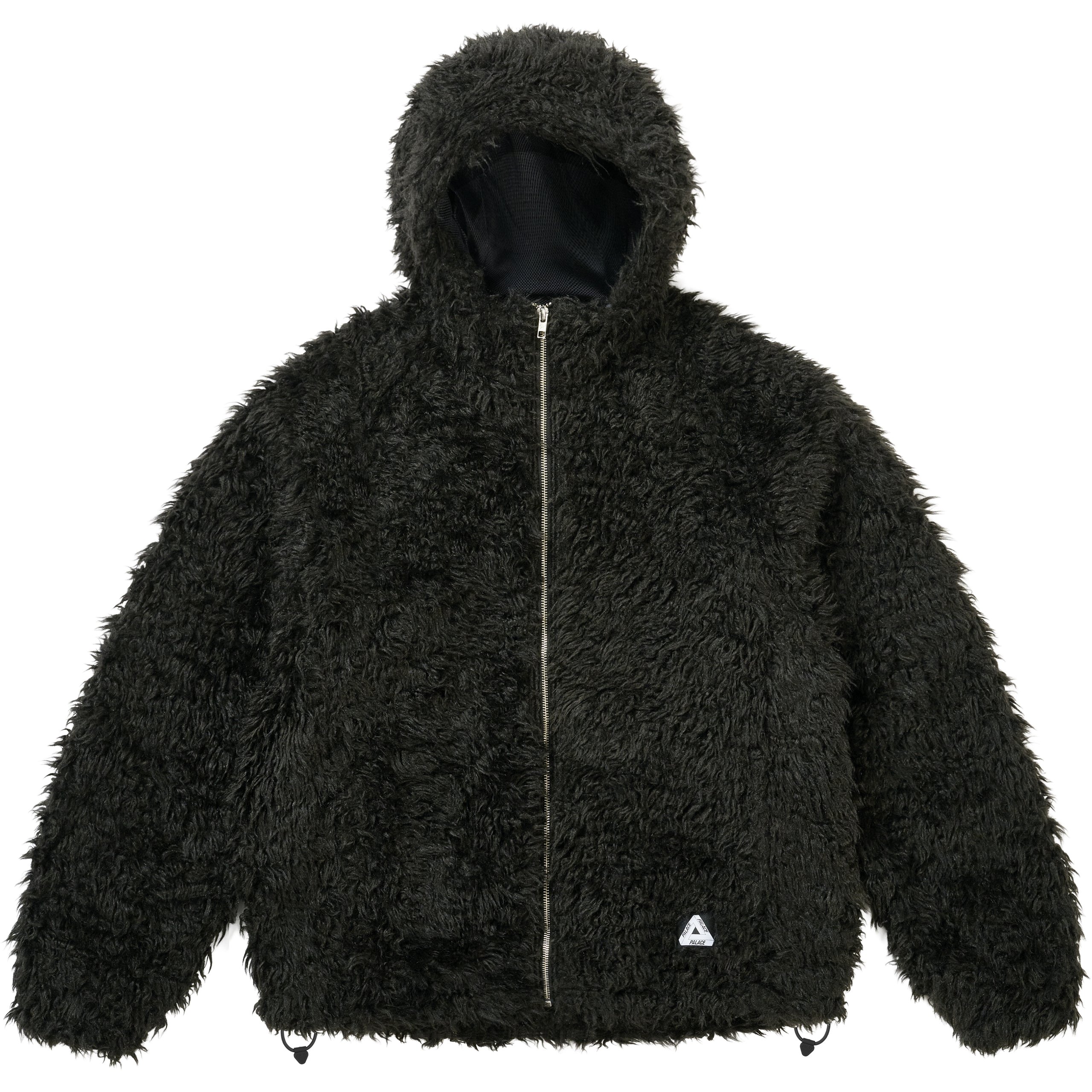 FURRY FLEECE JACKET BLACK