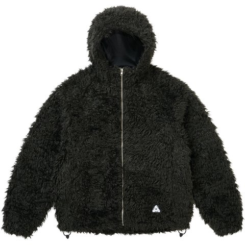 Palace FURRY FLEECE JACKET BLACK - $258.00