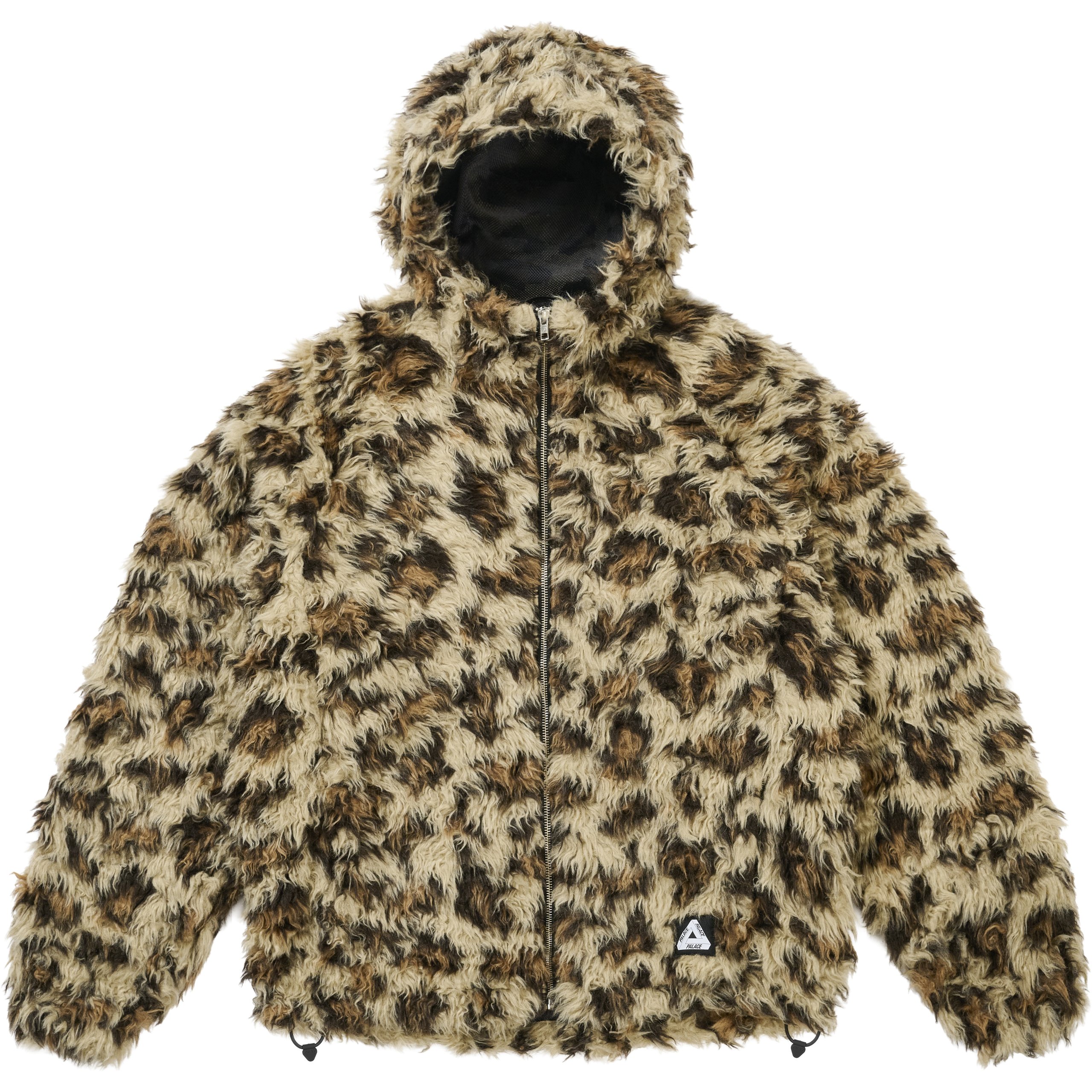 FURRY FLEECE JACKET LEOPARD