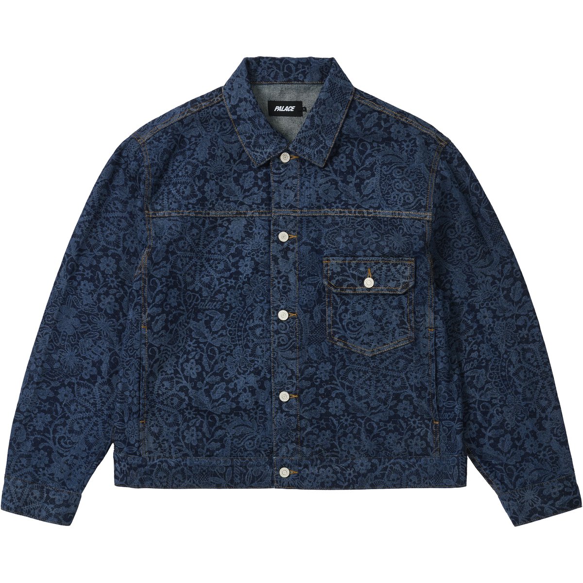 Palace LACE BLEACHED DENIM JACKET INDIGO DENIM (Spring 2026) - $268.00