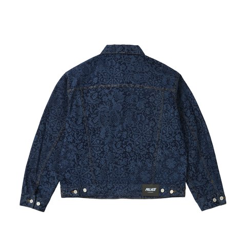 Palace LACE BLEACHED DENIM JACKET INDIGO DENIM - Colorway