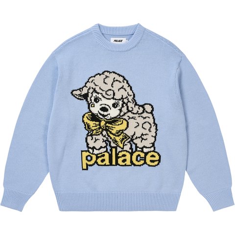Palace LAMB KNIT SKYLINE BLUE
