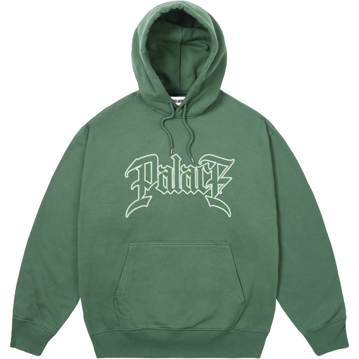 Palace LE SCRIPT HOOD RACEY GREEN (Spring 2026) - $168.00