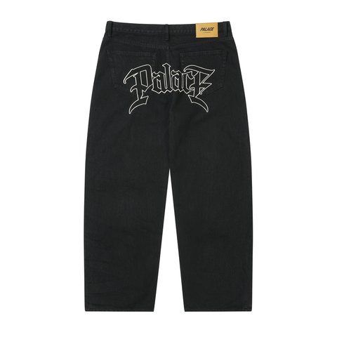 Palace LE SCRIPT P90 BAGGY JEAN BLACK - Colorway