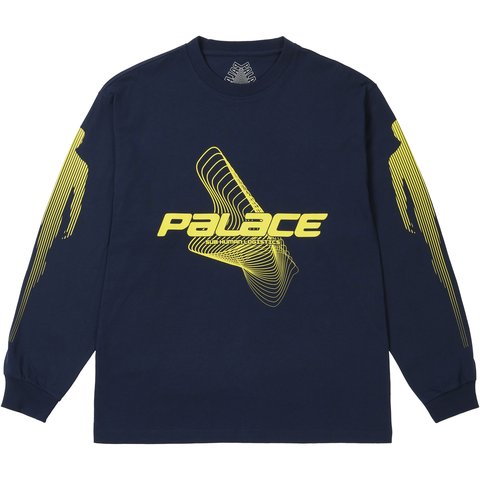 Palace METAMORPHOSIS LONGSLEEVE NAVY - $58.00