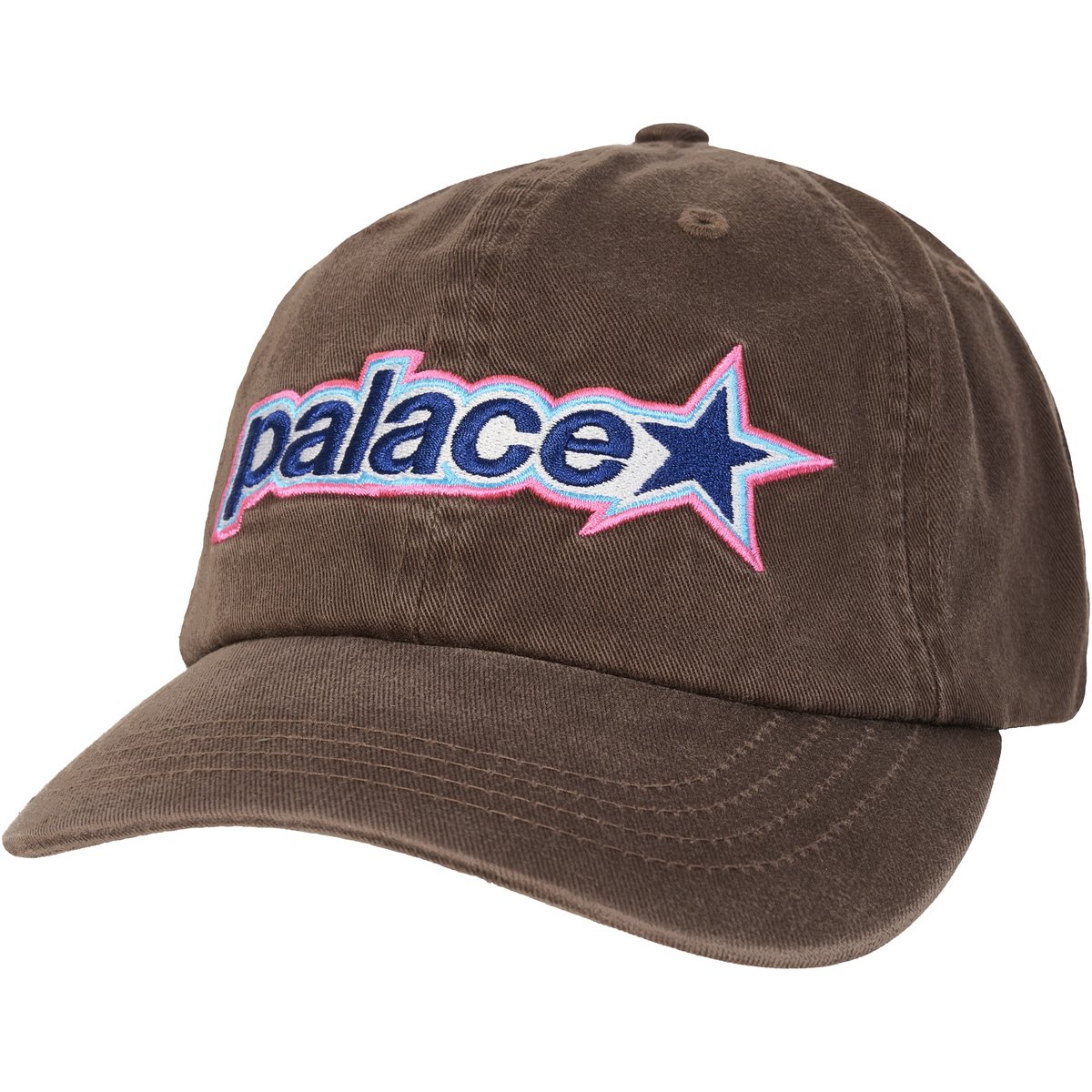 Palace P STAR 6-PANEL BROWN (Spring 2026) - $48.00
