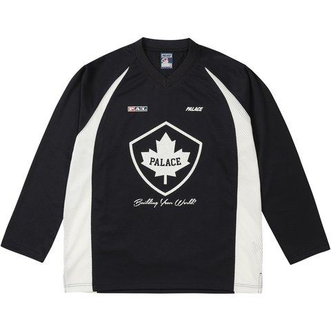 Palace PAL-ICE HOCKEY JERSEY BLACK - $158.00
