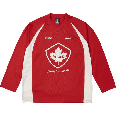 Palace PAL-ICE HOCKEY JERSEY RED - $158.00