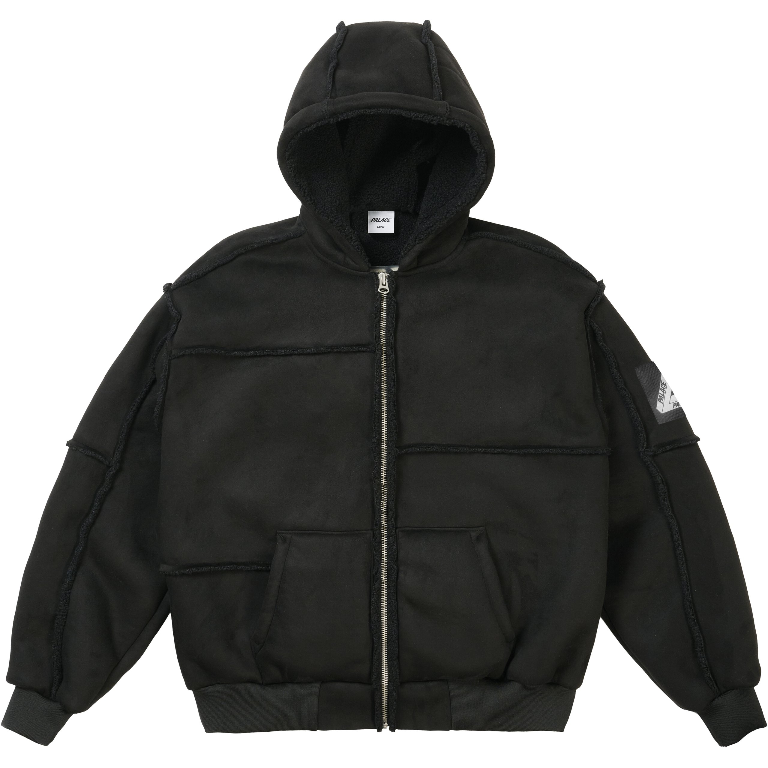 PATCH ME UP SHEARLING JACKET BLACK