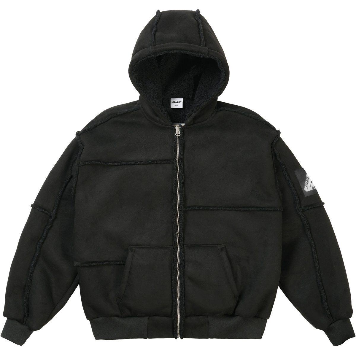 Palace PATCH ME UP SHEARLING JACKET BLACK (Spring 2026) - $288.00