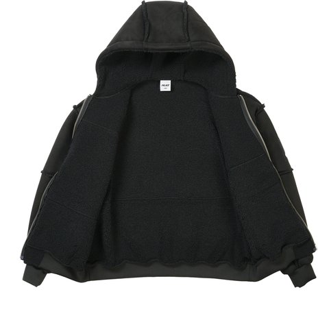 Palace PATCH ME UP SHEARLING JACKET BLACK - Colorway
