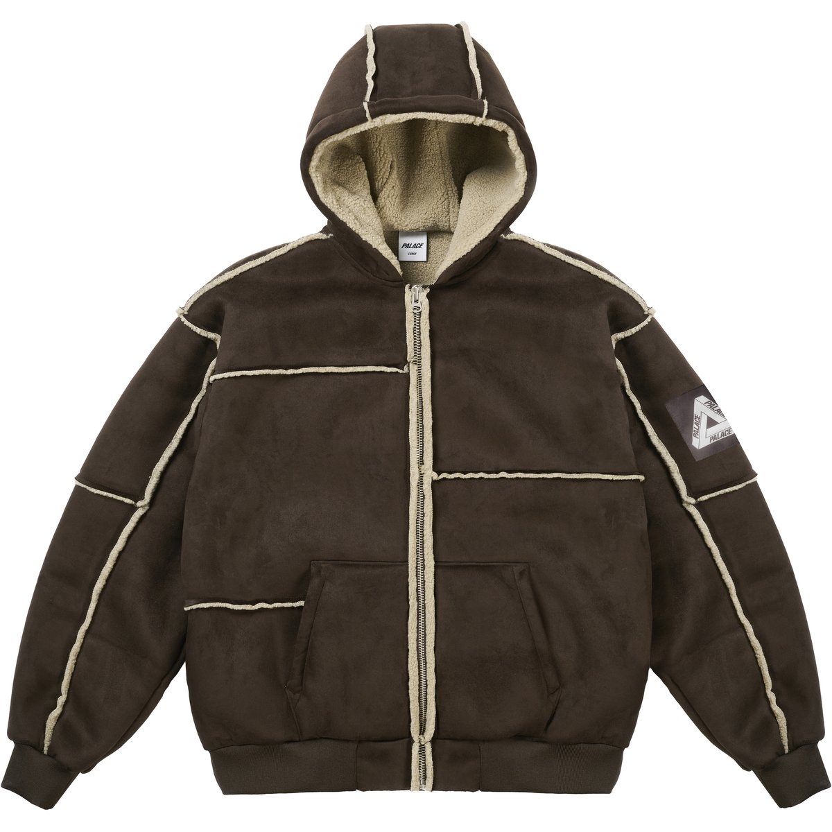 Palace PATCH ME UP SHEARLING JACKET FOX (Spring 2026) - $288.00