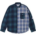 PATCHY FLANNEL SHIRT BLUE