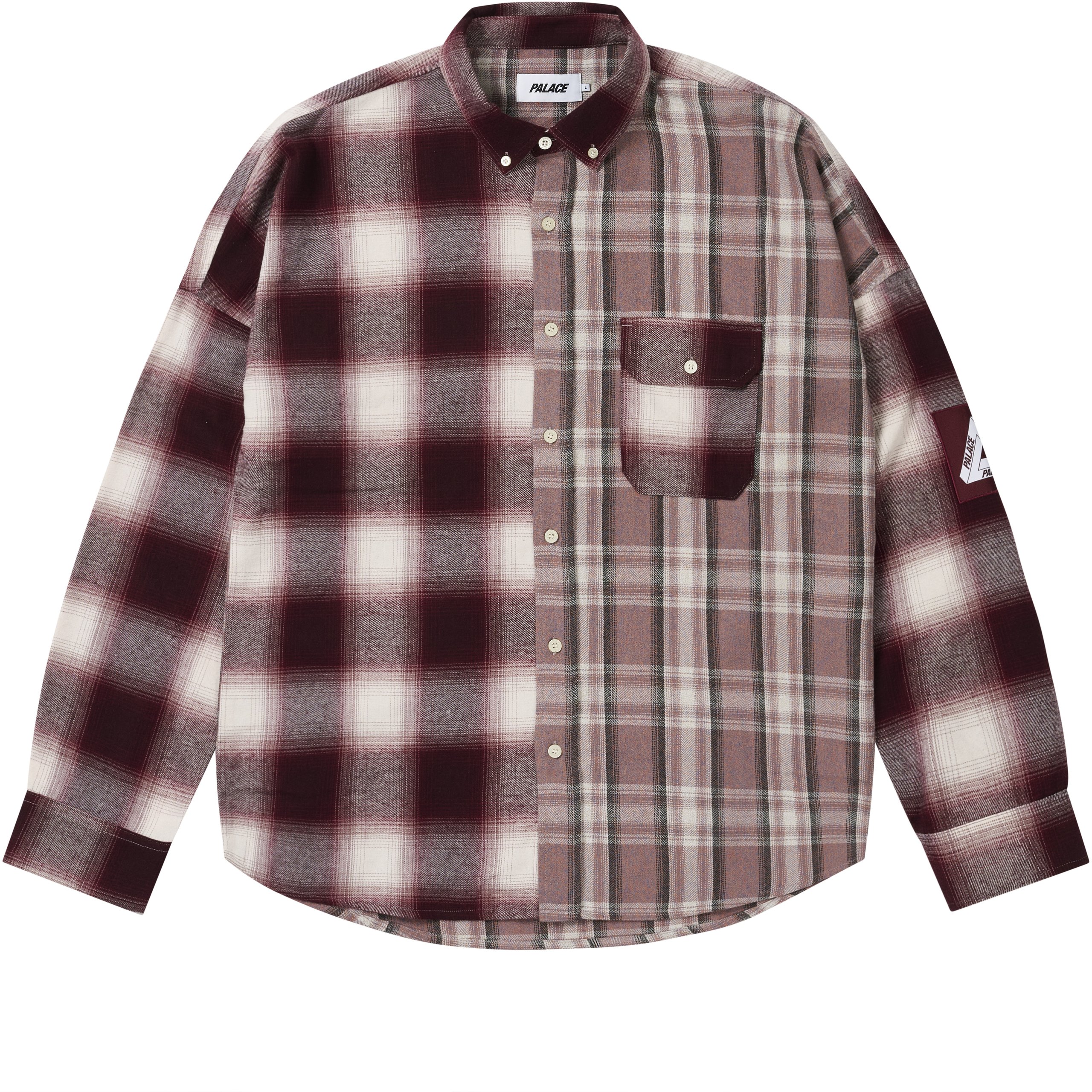PATCHY FLANNEL SHIRT RED