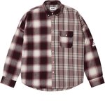 PATCHY FLANNEL SHIRT RED