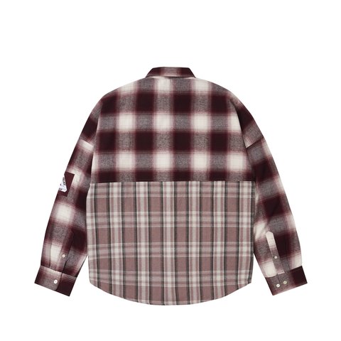 Palace PATCHY FLANNEL SHIRT RED - Colorway