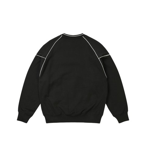 Palace PRO TEAM PIPED CREW BLACK - Colorway