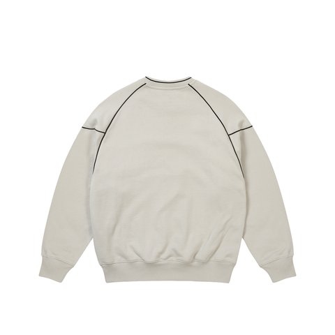 Palace PRO TEAM PIPED CREW CONCRETE GREY - Colorway