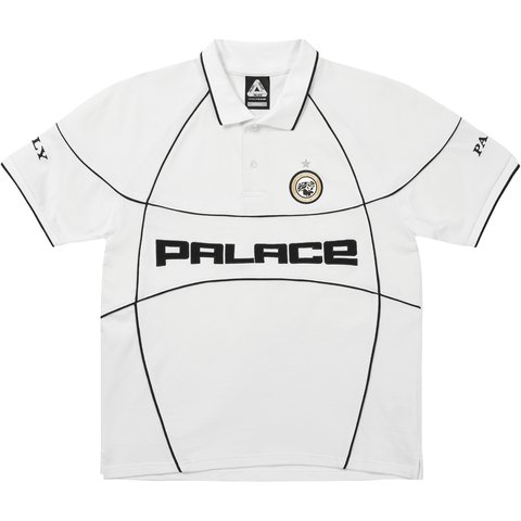 Palace PRO TEAM PIPED POLO WHITE