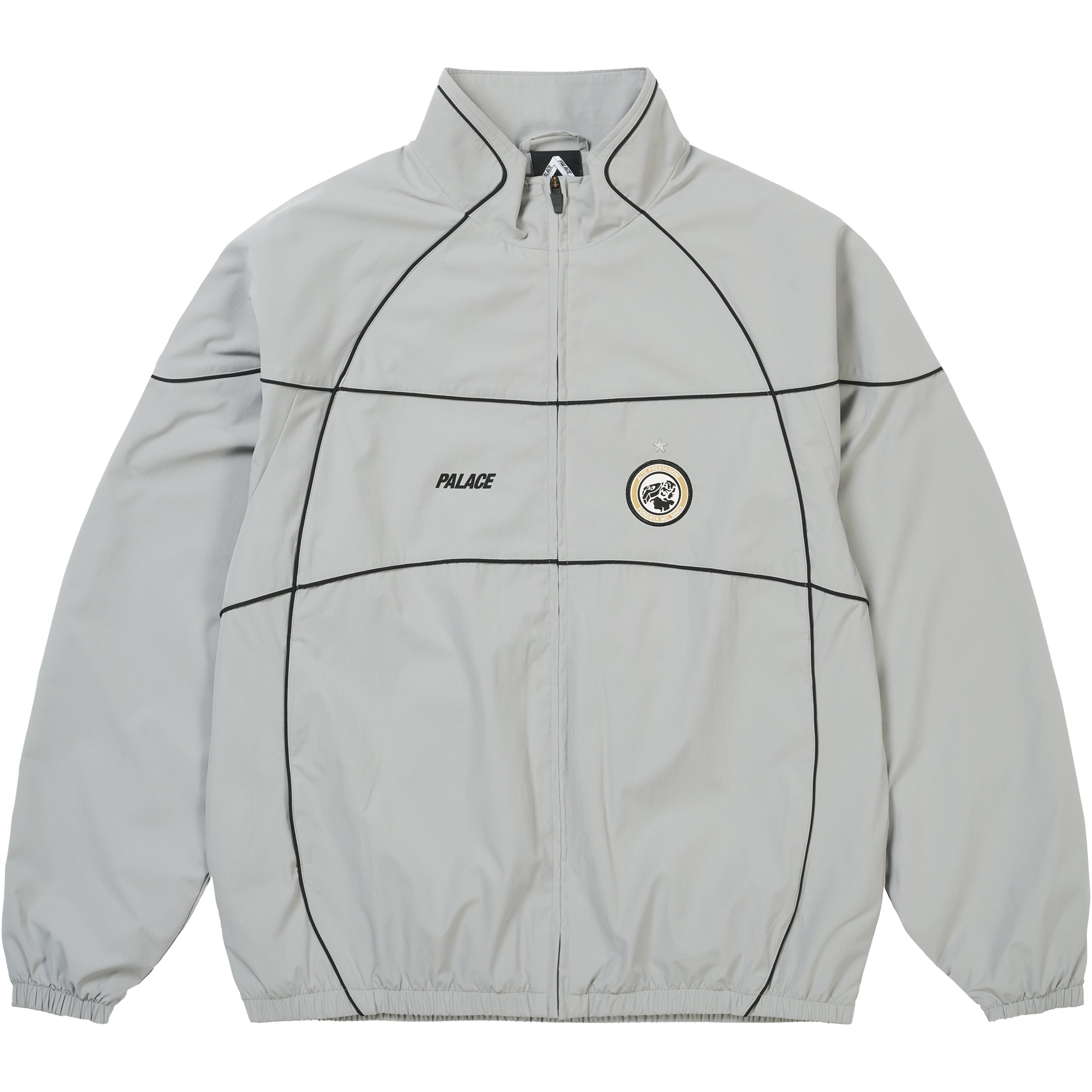PRO TEAM PIPED SHELL JACKET GREY