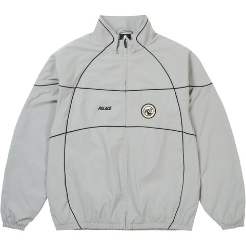 Palace PRO TEAM PIPED SHELL JACKET GREY - $208.00
