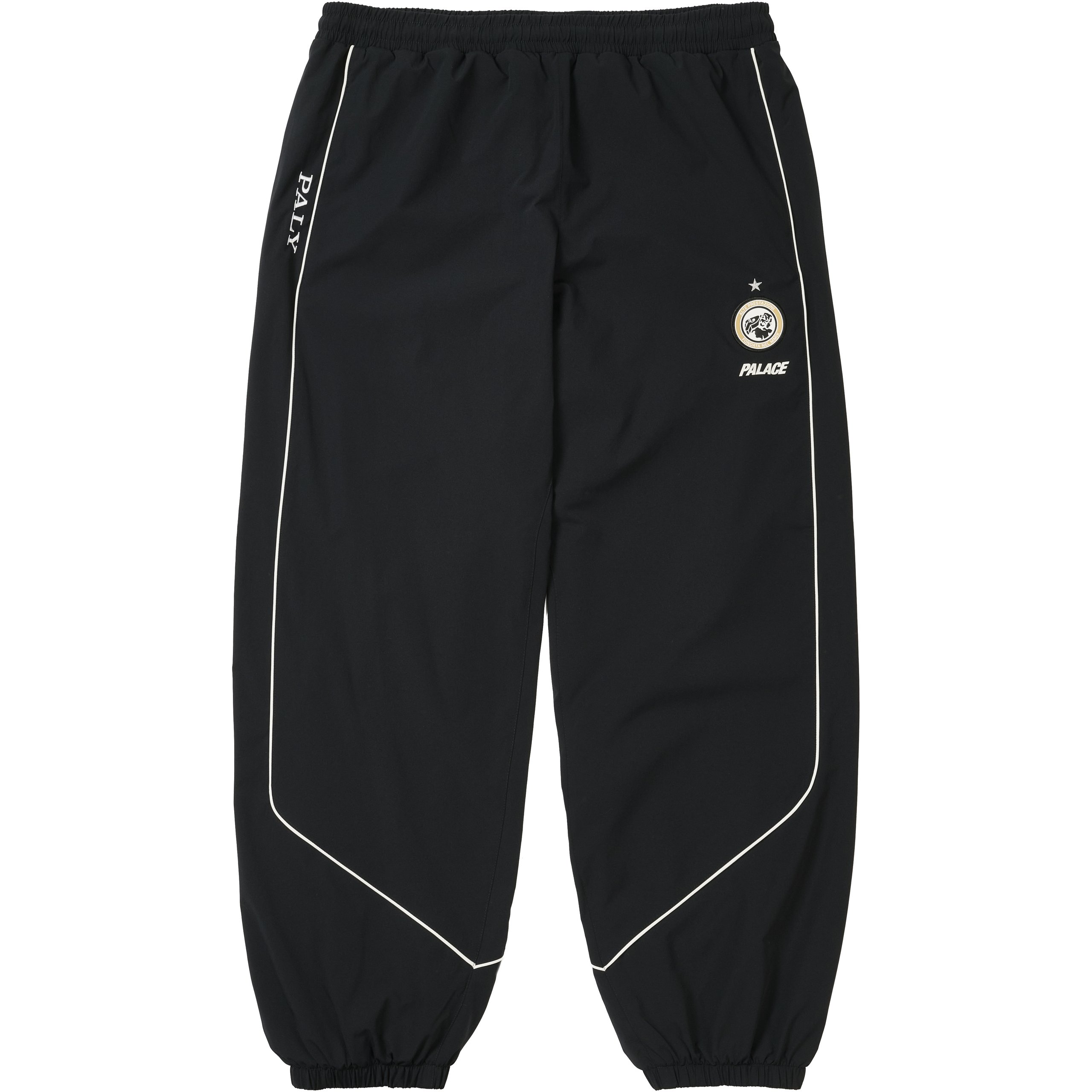 PRO TEAM PIPED SHELL JOGGER BLACK