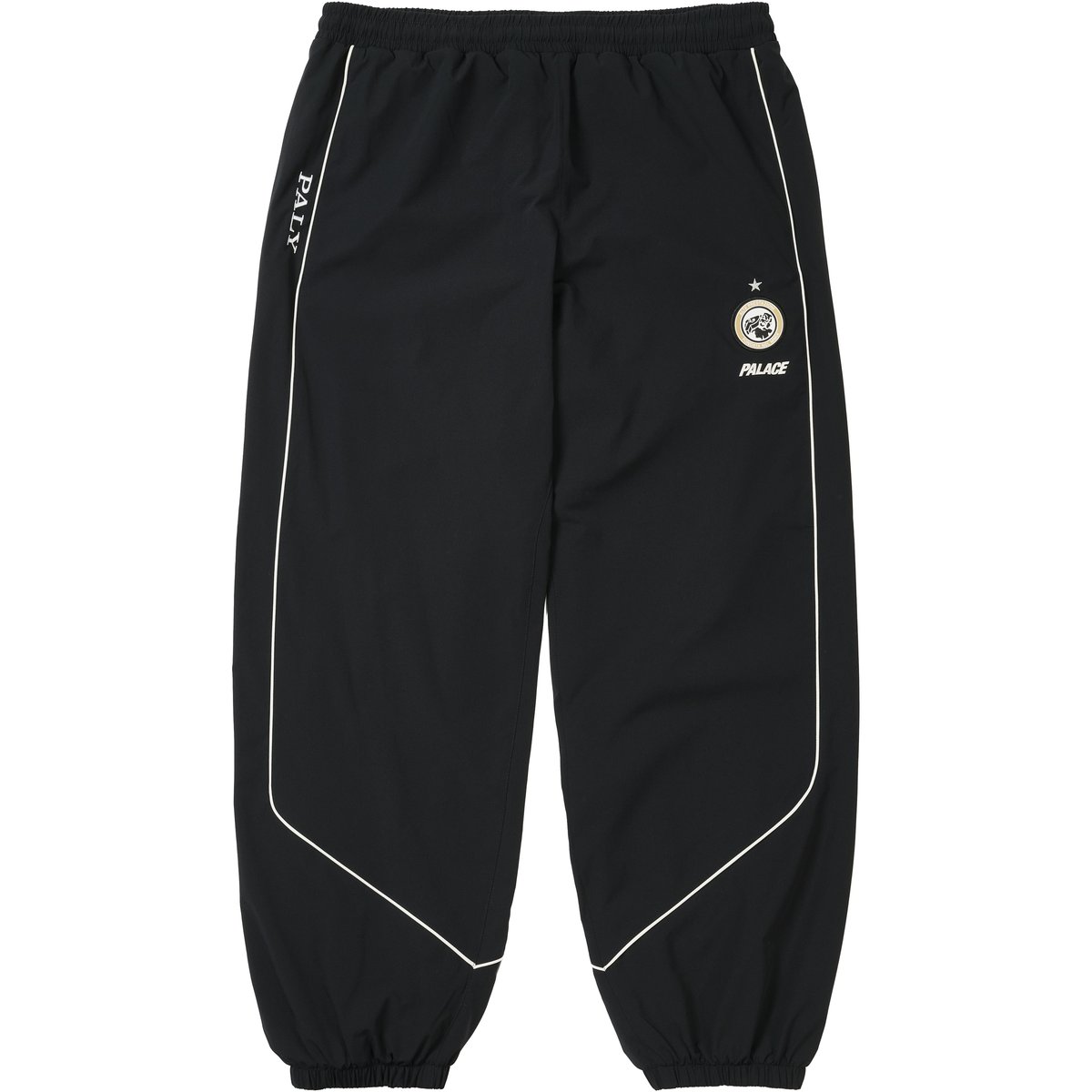 Palace PRO TEAM PIPED SHELL JOGGER BLACK (Spring 2026) - $158.00