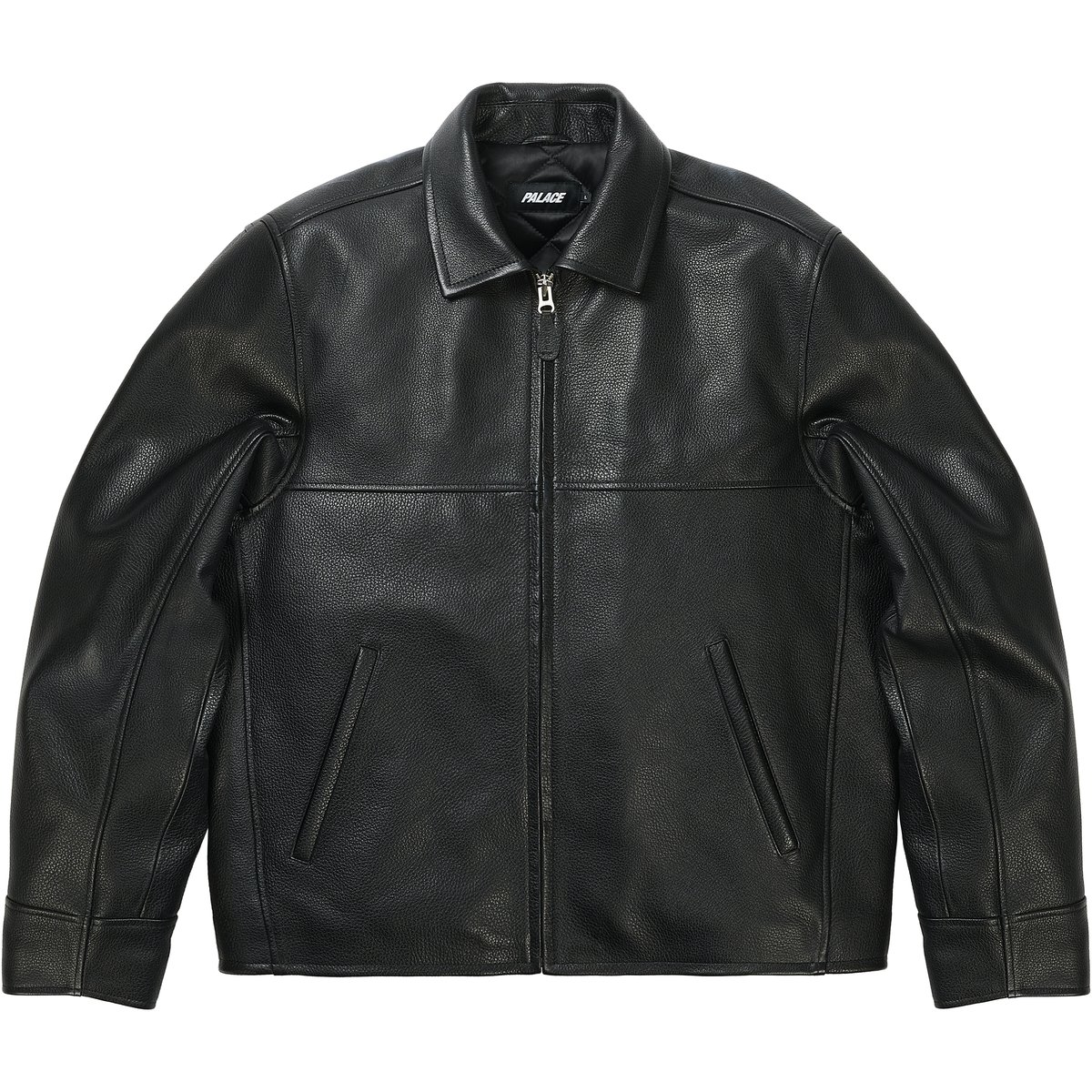 Palace SMOKED LEATHER JACKET BLACK (Spring 2026) - $1198.00