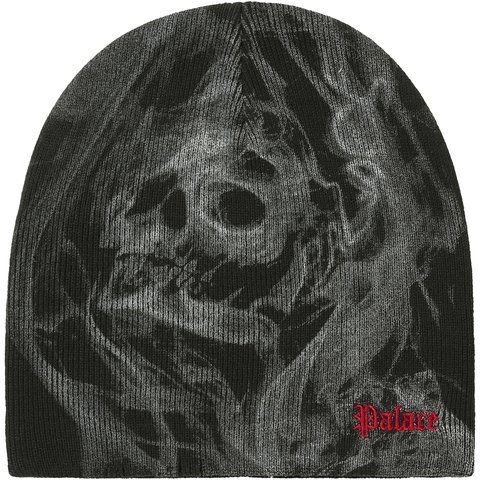 Palace SMOKED NEIN CUFF BEANIE BLACK - $42.00