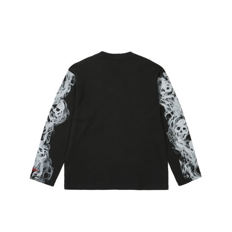 Palace SMOKED WAFFLE LONGSLEEVE BLACK - Colorway