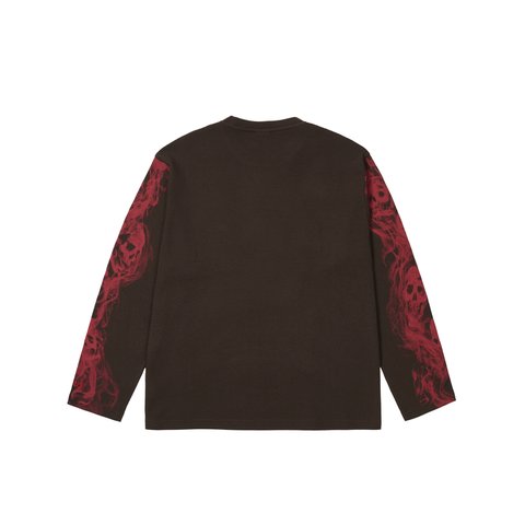 Palace SMOKED WAFFLE LONGSLEEVE FOX - Colorway