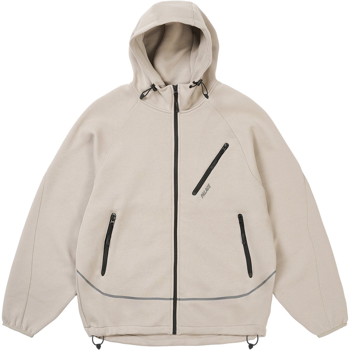 Palace SPORTY ZIP HOOD CONCRETE GREY (Spring 2026) - $208.00