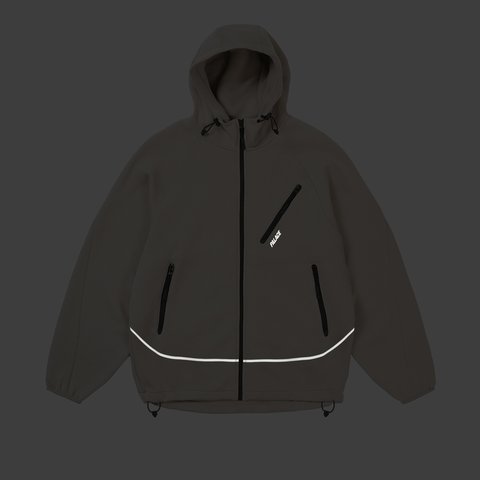 Palace SPORTY ZIP HOOD CONCRETE GREY - Colorway