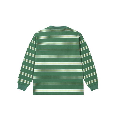 Palace TRIO STRIPE LONGSLEEVE LUCKY GREEN - Colorway